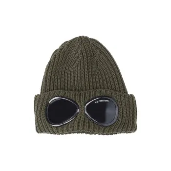 C.P.Company Goggles detail Ribbed Beanie