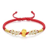 Little Golden Snake Bracelet[Red String]