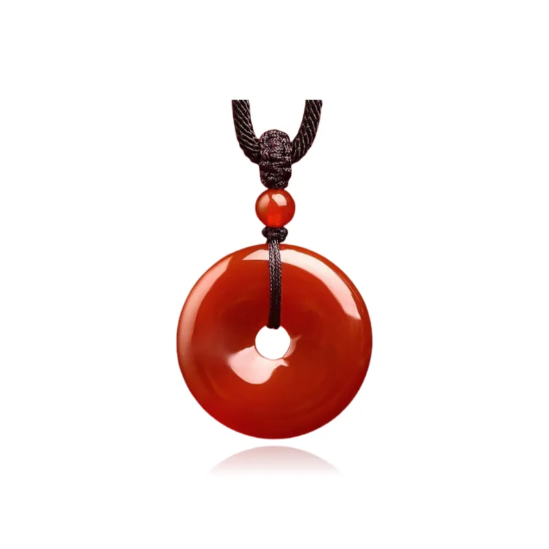 Harf Chalcedony Jade Necklaces Unisex-5