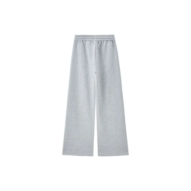 UNIQLO Knitted Sports Pants Women's Light Heather Gray-1