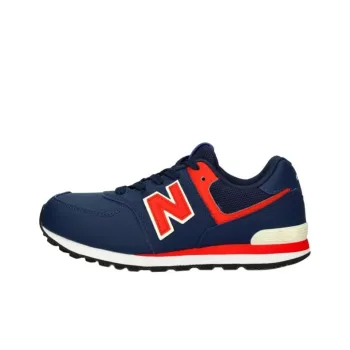 New Balance NB 574 Anti Slip Wear Resistant Low Top Kids Lifestyle Shoes Blue Red Teenagers