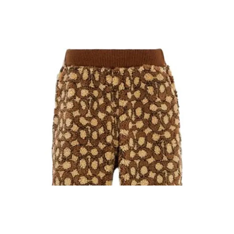 COACH Knitted Sports Pants Men's Brown-6