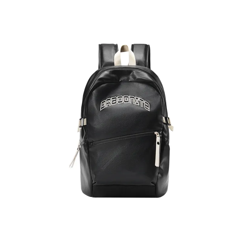 DRACONITE PU Students Backpack Regular Unisex White-3