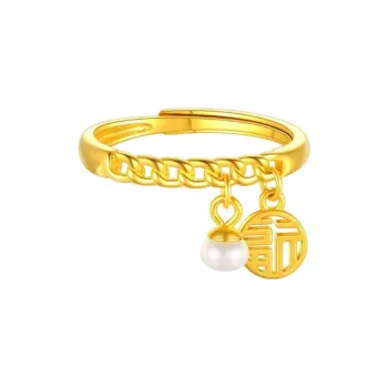 Chongqing Gold Store S925 Sterling Silver/Chalcedony Rings Unisex