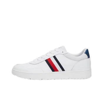Tommy Hilfiger Trainers Cleat Slip Resistant Low Top Skateboard Shoes Men's White
