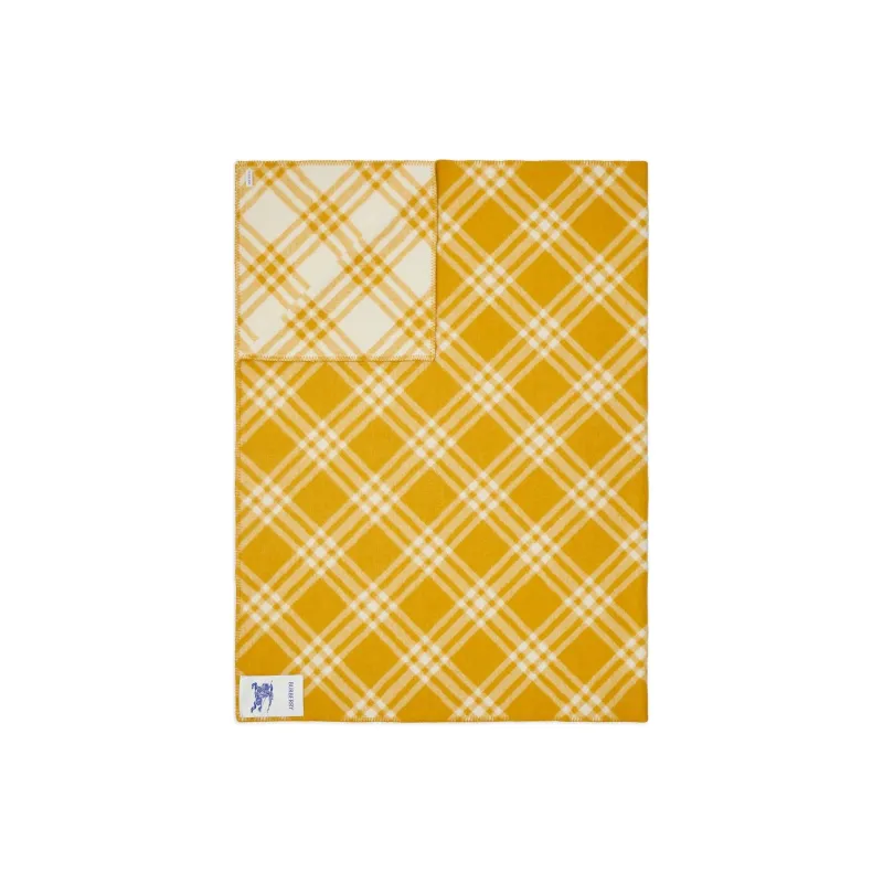 Burberry Knit Scarves Unisex Yellow-3