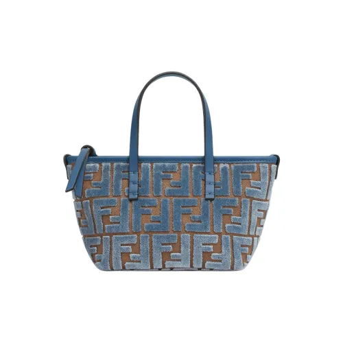 FENDI Polyester Tote Bag Shopping Bag Shoulder Bag Crossbody Bag Handbag Mini Women's Light Blue