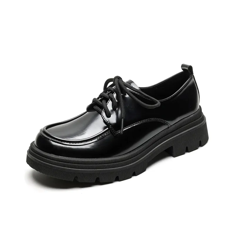 Lanza Casual Single Shoes 4.5CM Women's Black-0