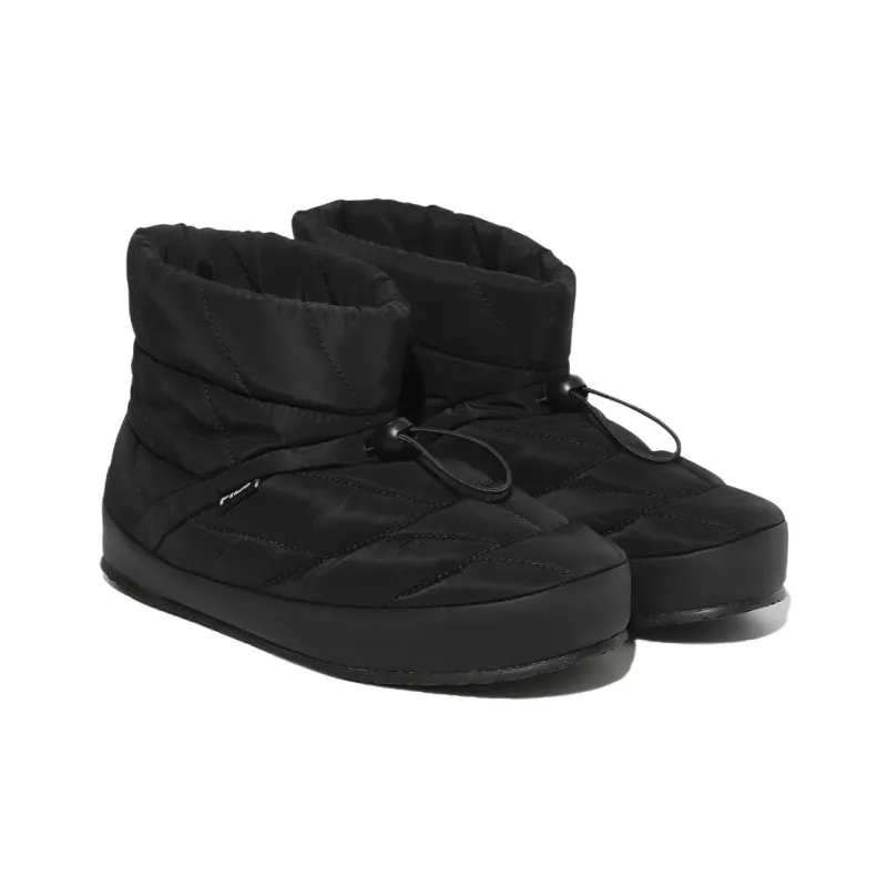 FILA Wear Resistant Slip Resistant Short Snow Boots Unisex Black-2