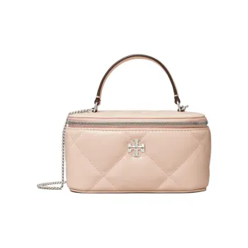 TORY BURCH Kira Diamond Quilt Vanity Case Soft Pink