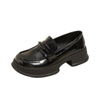 Lanza Loafers 4CM Women's Black