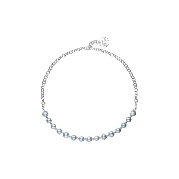 ME LUXE Saltwater Pearl Necklaces Women's Akoya Gray