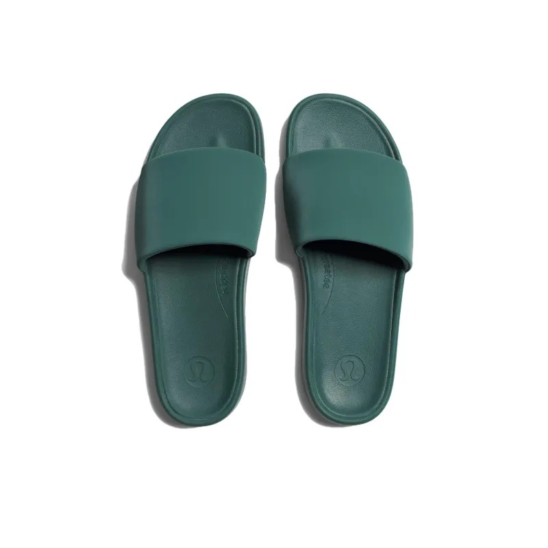 Lululemon Restfeel Slide Slip-Resistant Quick Dry Slide Slippers Men's Cyan-3