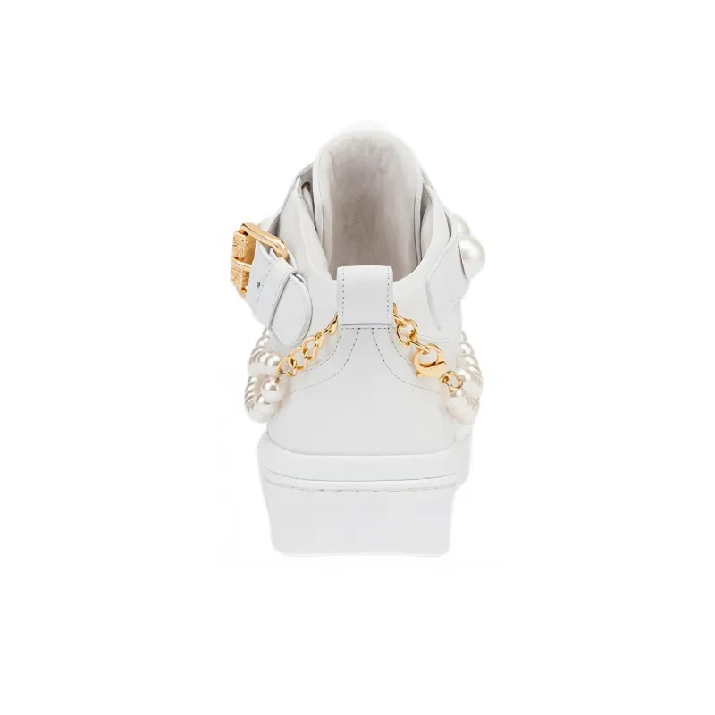 MOSCHINO High Top Skateboard Shoes Women's-4
