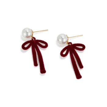 LOOK NICE 925 Sterling Silver Needle Earrings Women's