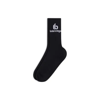 Balenciaga FW22 Mid-Calf Socks Men's 1 Pack Black