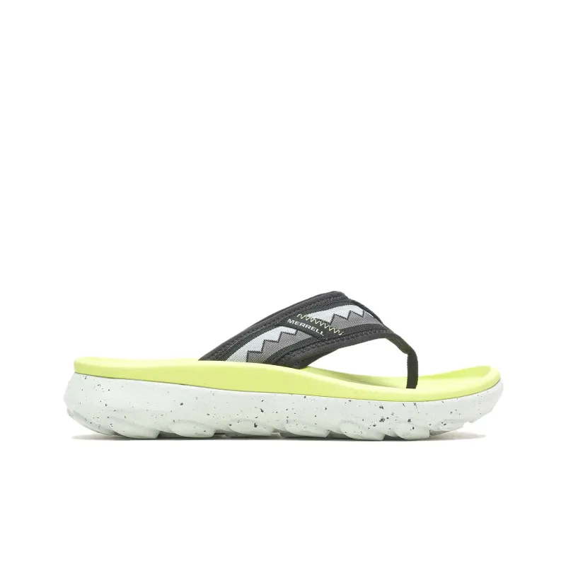 MERRELL Hut Ultra Slip-Resistant Flip Flops Women's Black Green-1