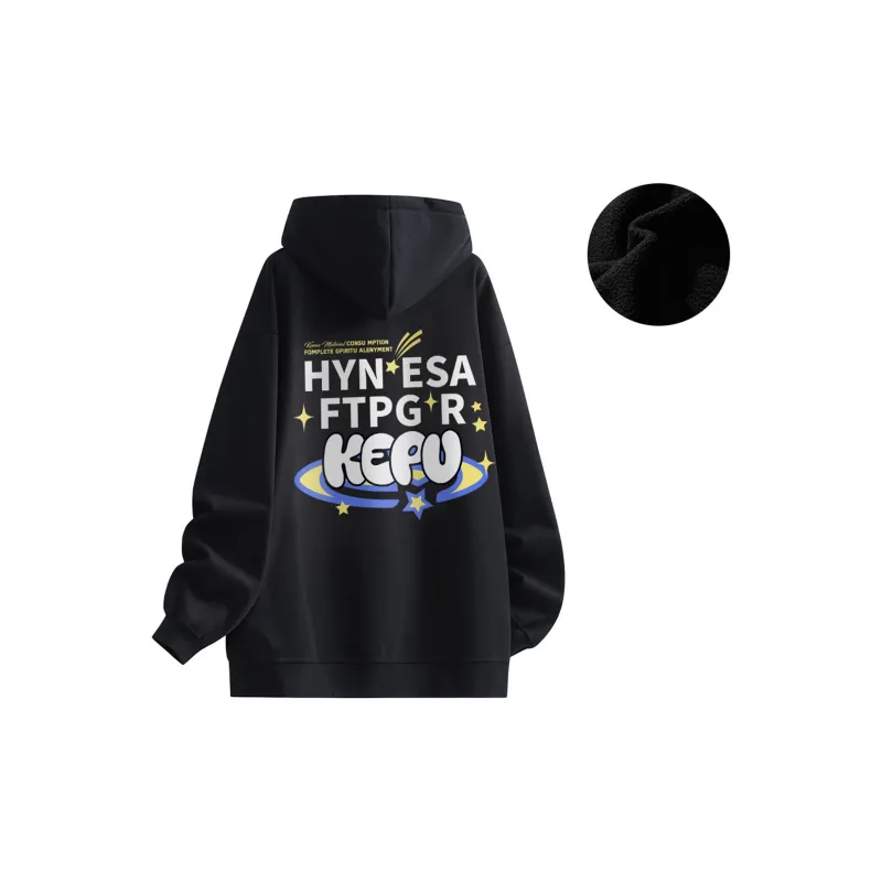 Kepu Fleece Lined Hoodie Unisex-17