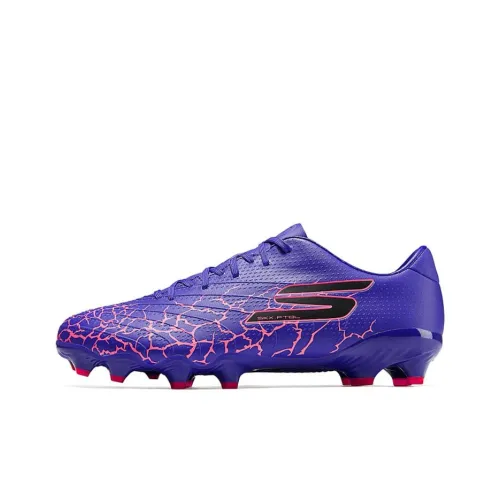Skechers Anti Slip Wear Resistant Soccer Shoes Men's Purple