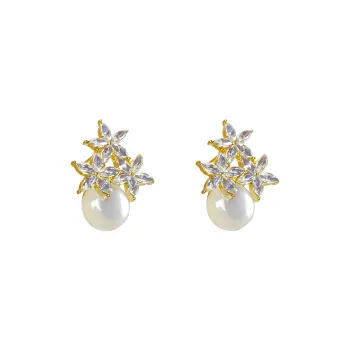 ERXI S925 Sterling Silver Needle Earrings Women's