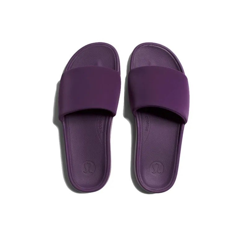 Lululemon Restfeel Slide Slip Resistant Quick Dry Slide Slippers Women's Purple-2