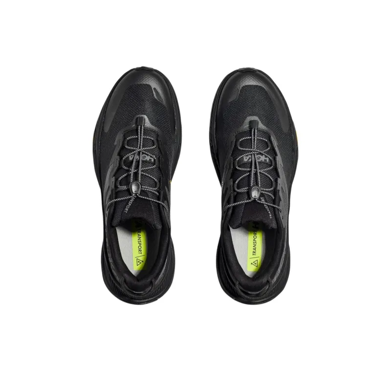 HOKA ONE ONE Transport Anti Slip Wear Resistant Low Top Casual Running Shoes Men's Black-3