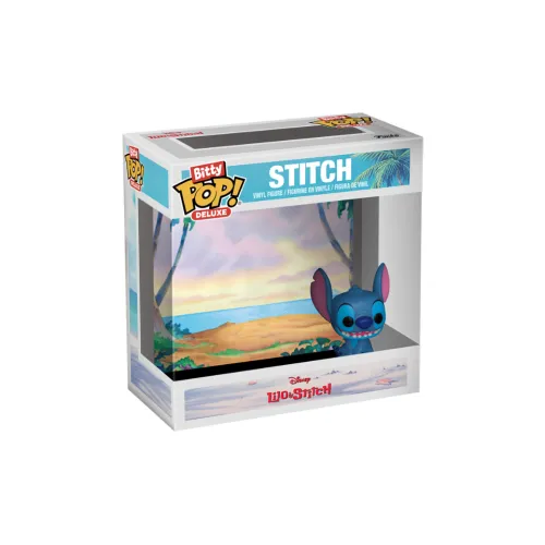Funko x Disney Bitty Pop! Deluxe Deluxe Version Beach Stitch Chibi Figures