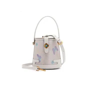 Pivsnu Song Brocade Silk Crossbody Handbag, Shoulder Bag Women's Gray