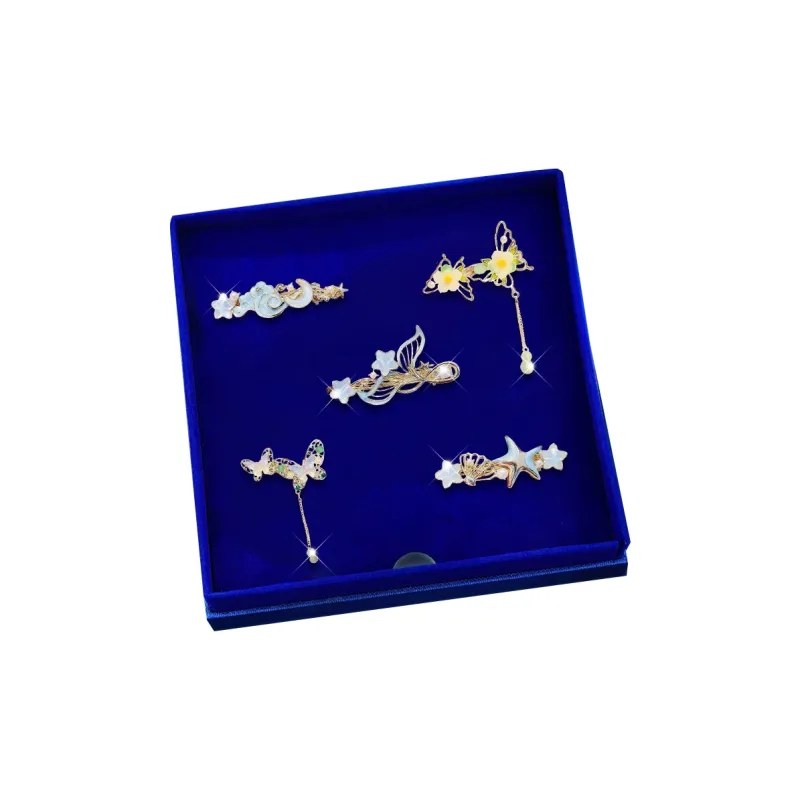 Enchanting Cat Alloy Hair Clips Women's-0