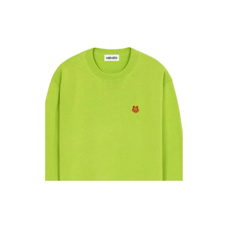 KENZO Classic Tiger Head SS22 Sweater Men's Green-5