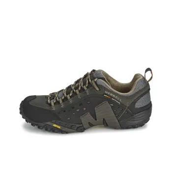 MERRELL Anti Slip Wear Resistant Low Top Hiking Shoes Men's Gray