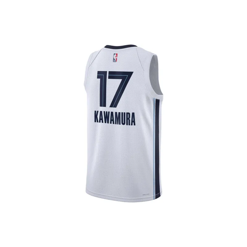NBA Memphis Grizzlies Nike Swingman Yuki Kawamura Basketball Jerseys Unisex White-1