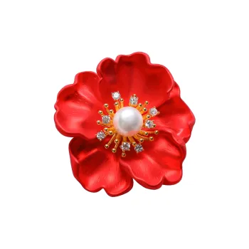 Demi Freshwater Pearl Brooches Unisex White