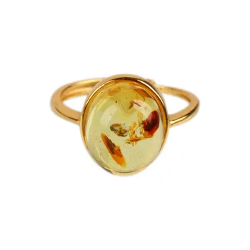 POSILAN Amber S925 Silver Rings Women's