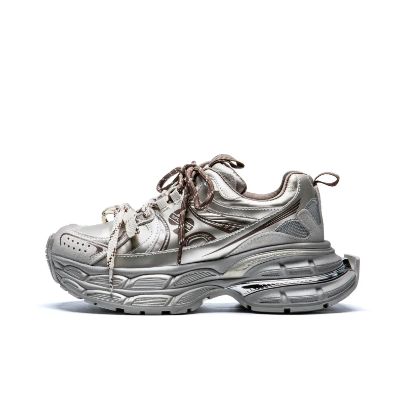 KUX Chunky Sneakers Women's Low Top Angora Rainbow-14