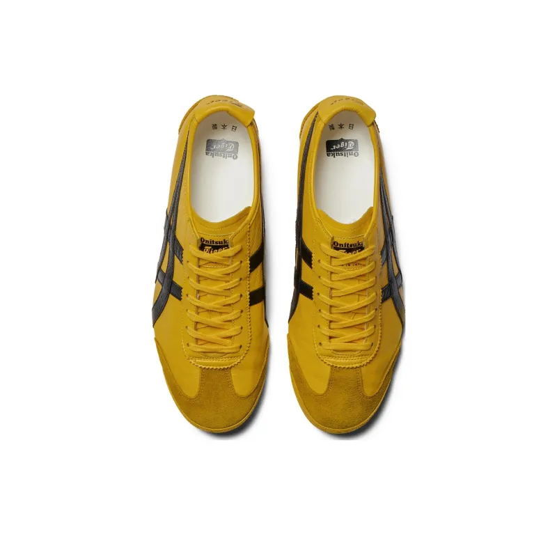 Onitsuka Tiger MEXICO 66 Anti Slip Wear Resistant Low Top Casual Shoes Unisex Yellow Black-3