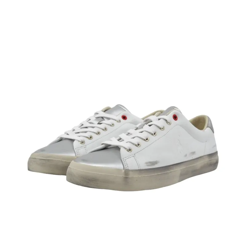 Polo Ralph Lauren Low Top Skateboard Shoes Men's White-2