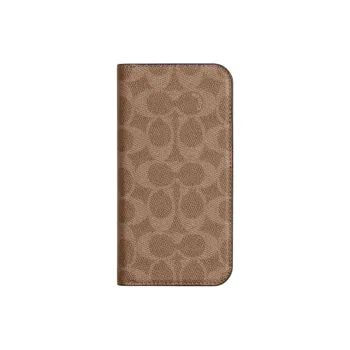 COACH Folio Coated Canvas Wallet Mini Men's Khaki