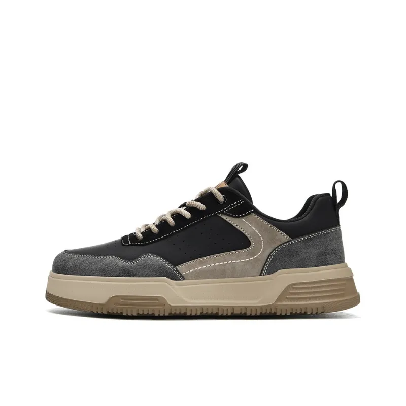 AOKANG Dunk Series Slip Resistant Lightweight Height Increasing Abrasion Resistant Low Top Casual Shoes Men's-6