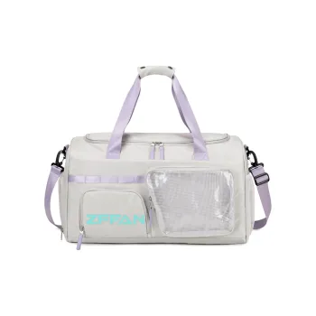 ZUOFEIFAN Fabric Gym Bag Large Size Unisex Gray