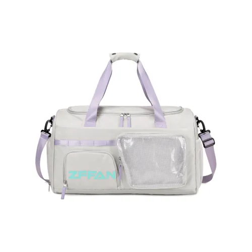 ZUOFEIFAN Fabric Gym Bag Large Size Unisex Gray