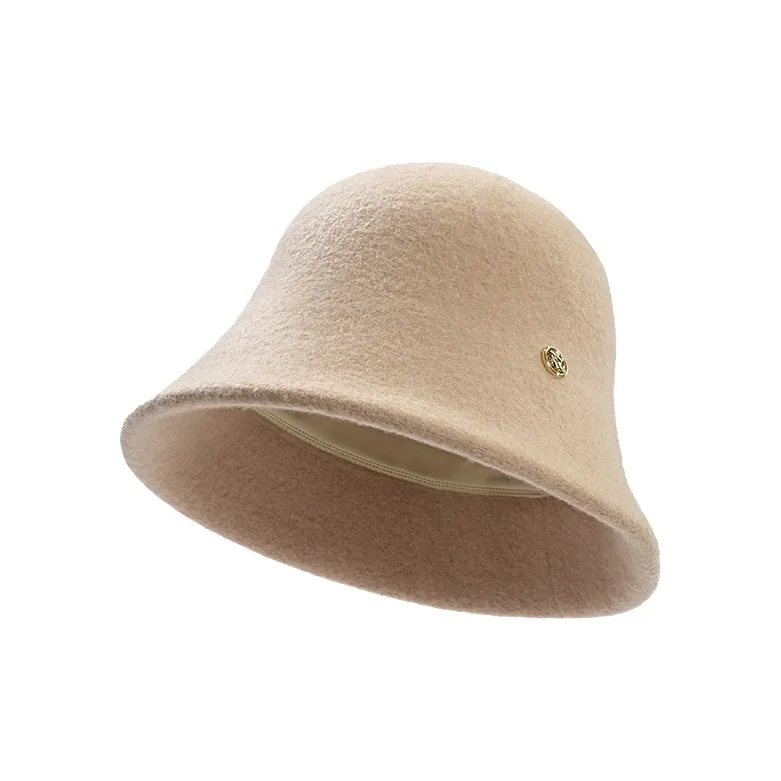 HLA Sheep Wool Polyester Bucket Hats Women's-0