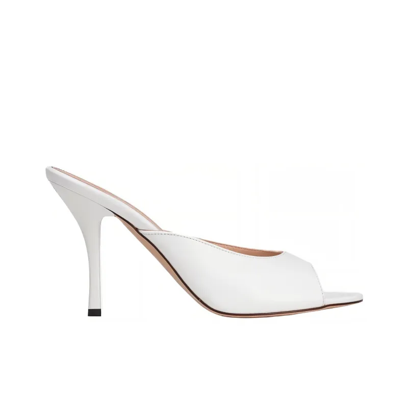 PINKO Janis 90mm Leather Mules-1