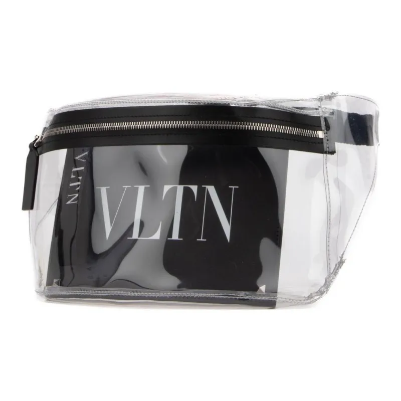 Valentino PVC Fanny Pack Men's Transparent & Black-1