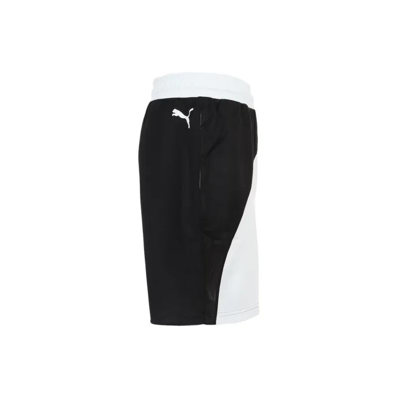 PUMA TEAMWEAR FLARE Basketball Shorts Men's Black White-3