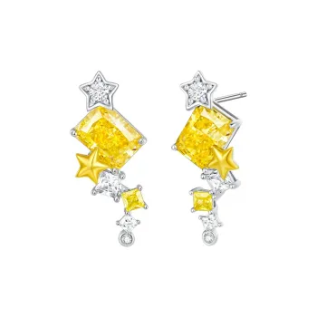 DESIGN CIRCLES S925 Silver Stud Earrings Women's