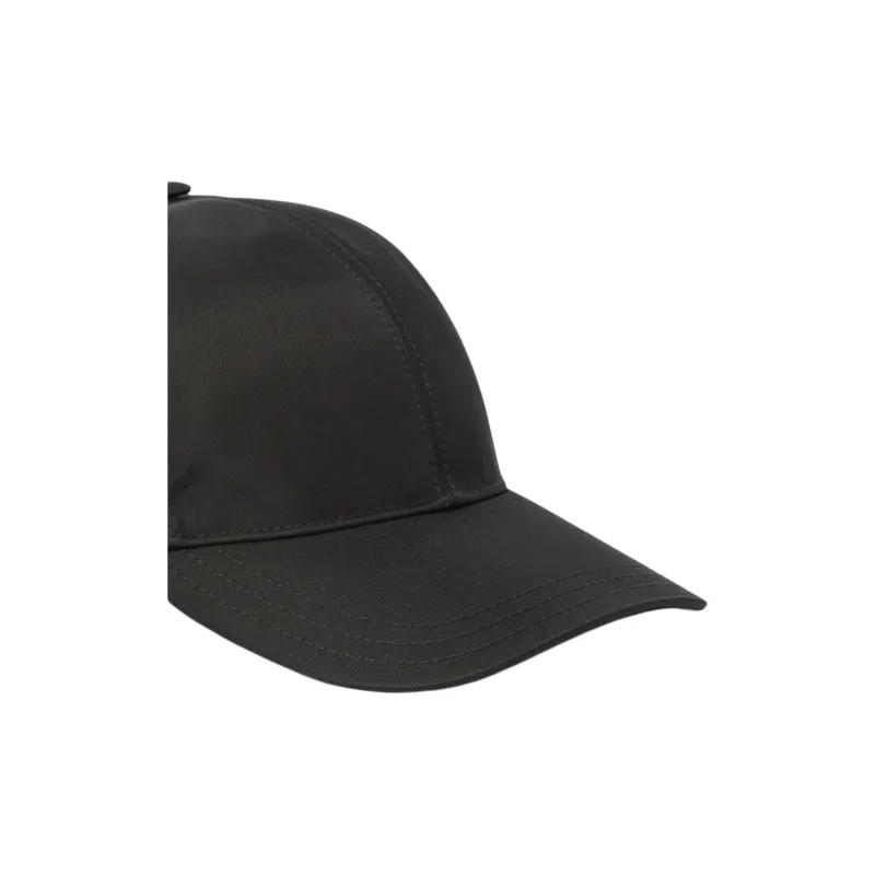 PRADA Re Nylon Logo Plaque Baseball Hat-4