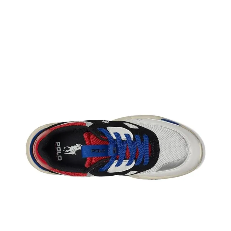 Polo Ralph Lauren Jogger Low Top Casual Shoes Men's Black Red-4