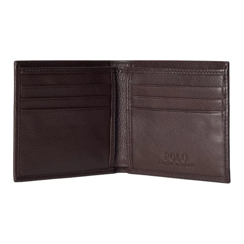 Polo Ralph Lauren Leather Wallet Men's Dark Brown-2