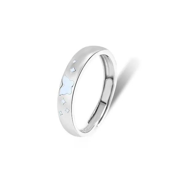 CARAT'S DIARY S925 Silver Glue Drip Rings Unisex-14